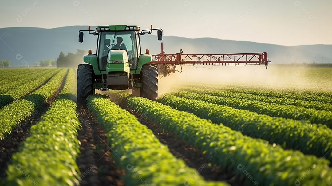 Imagem realista de uma linda lavoura