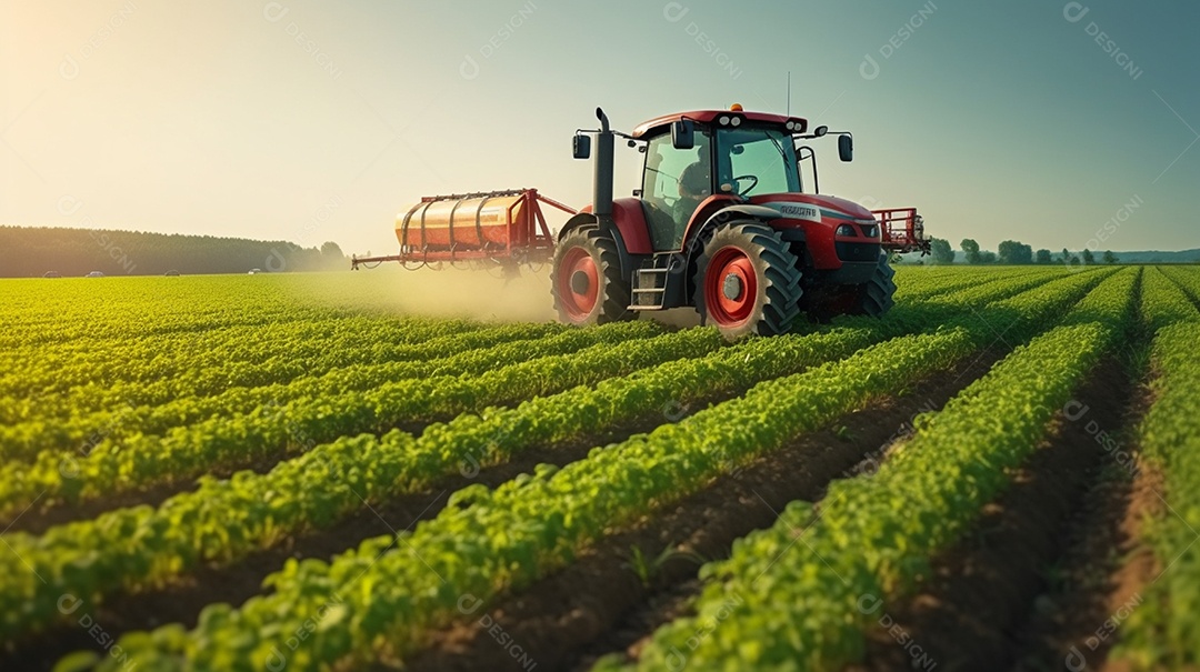 Imagem realista de uma linda lavoura