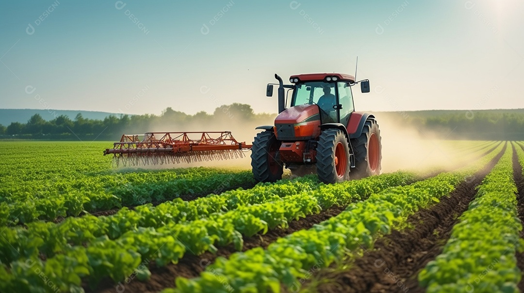 Imagem realista de uma linda lavoura