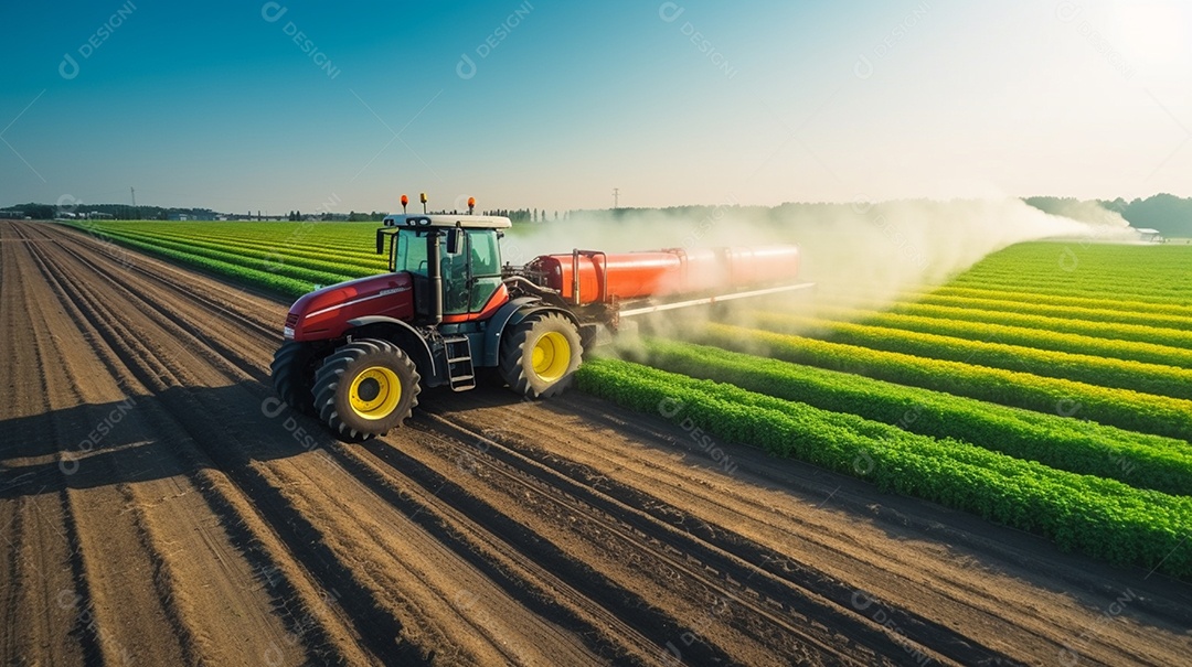 Imagem realista de uma linda lavoura