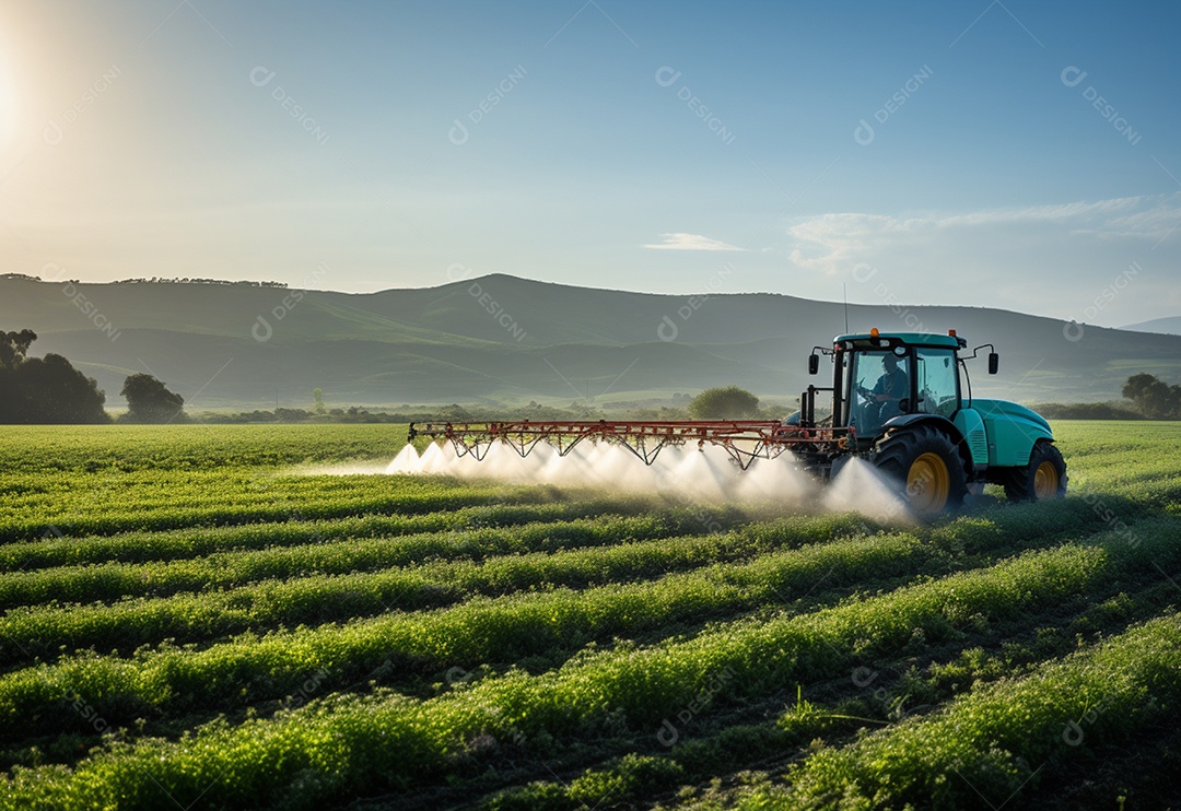 Imagem realista de uma linda lavoura