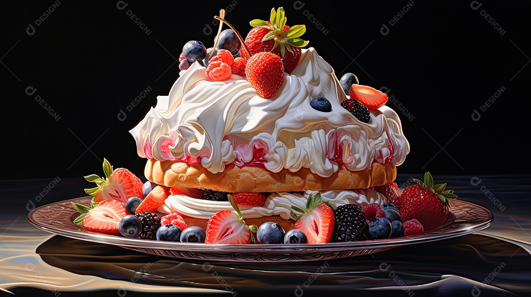 Ilustração de sobremesa.