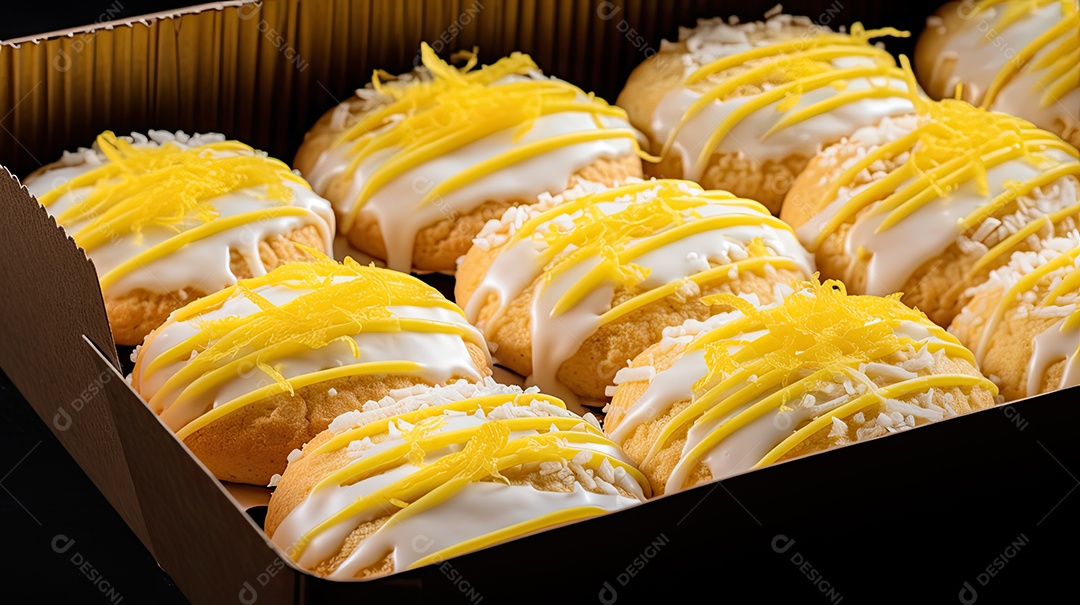 Ilustração de biscoitos de limão