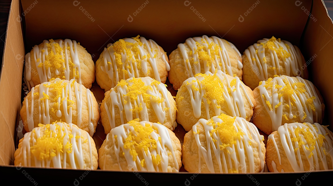 Ilustração de biscoitos de limão