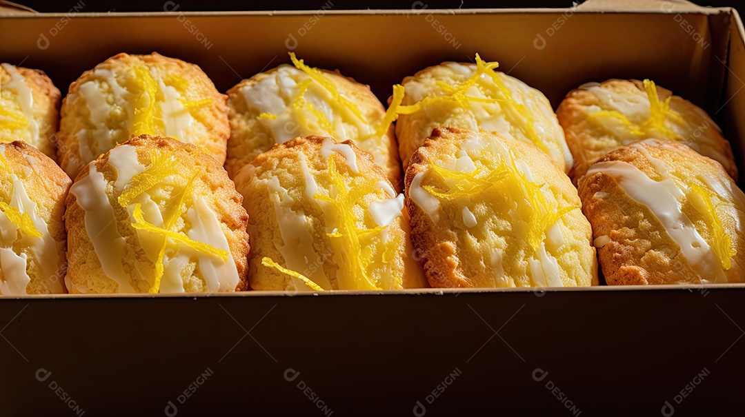 Ilustração de biscoitos de limão