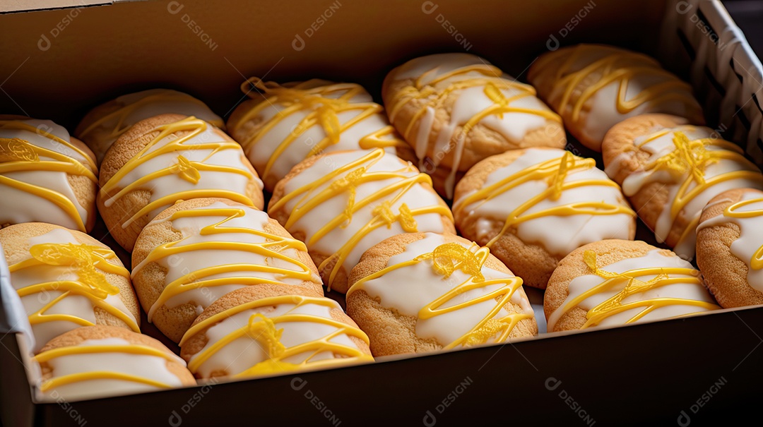 Ilustração de biscoitos de limão