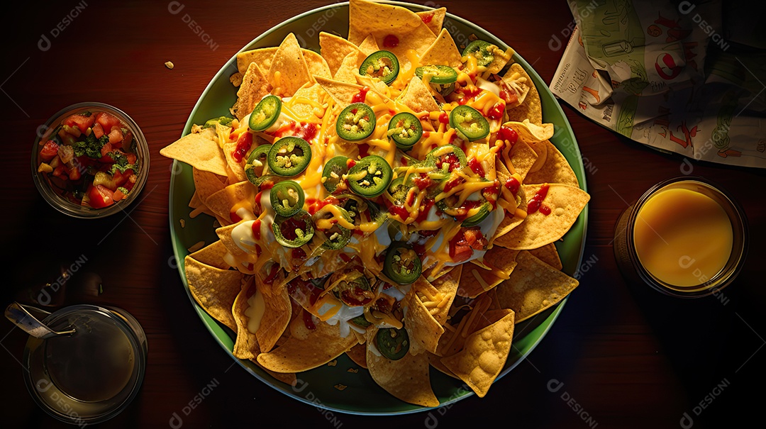 Ilustração de nachos