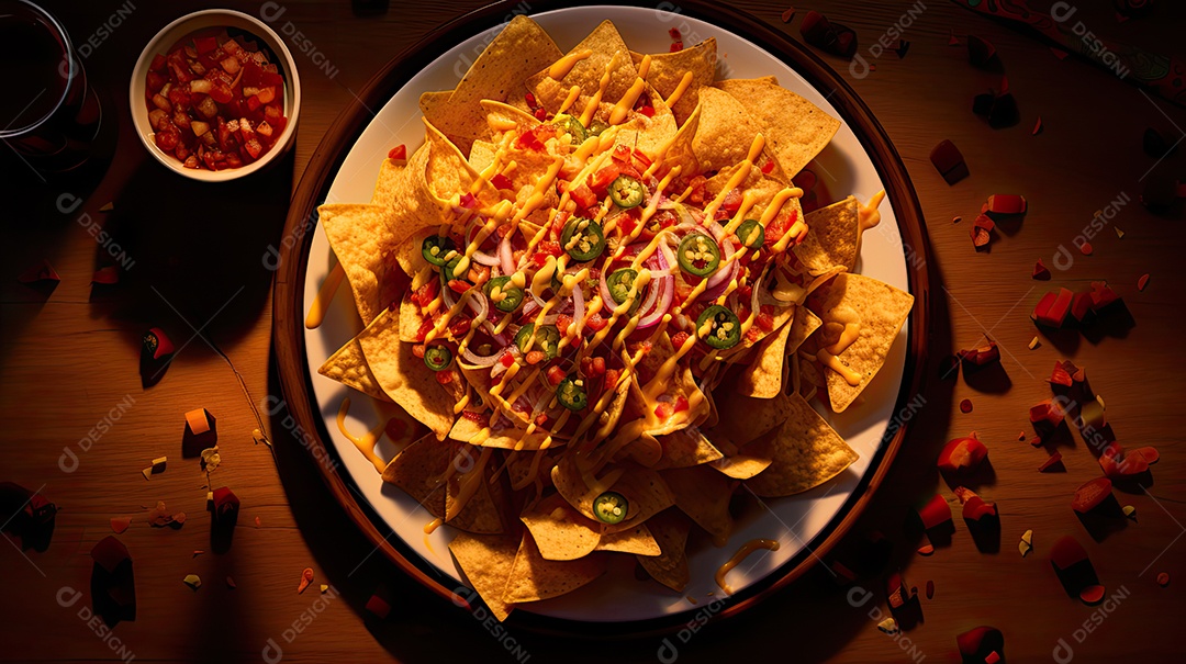 Ilustração de nachos