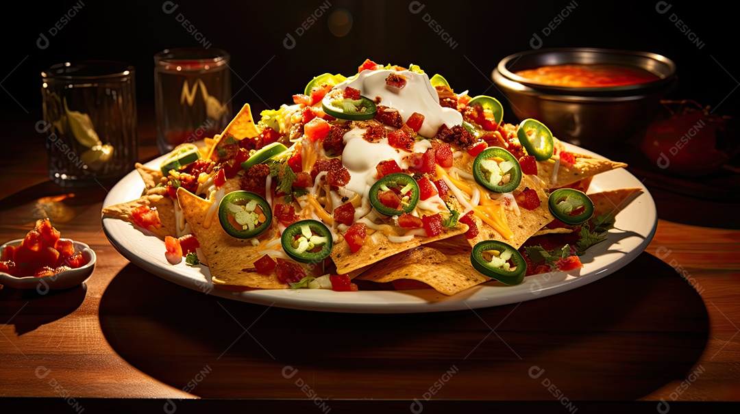 Ilustração de nachos