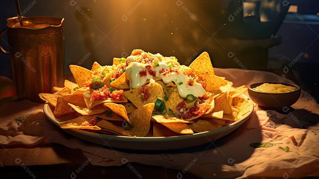 Ilustração de nachos