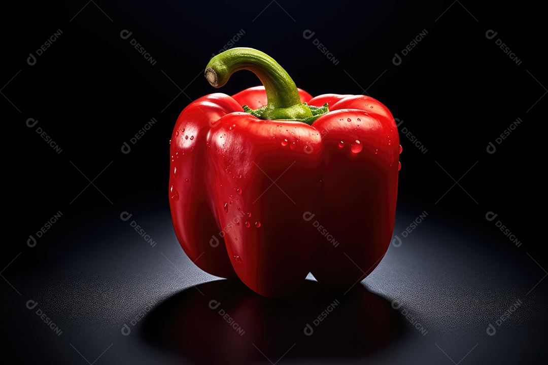 Pimentão sobre fundo isolado