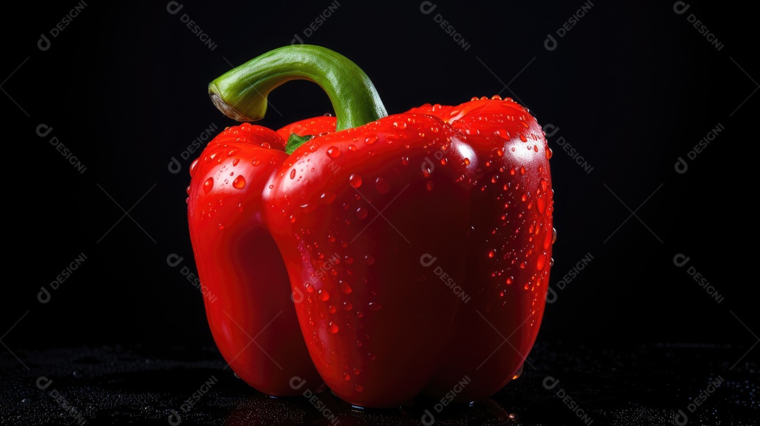 Pimentão sobre fundo isolado