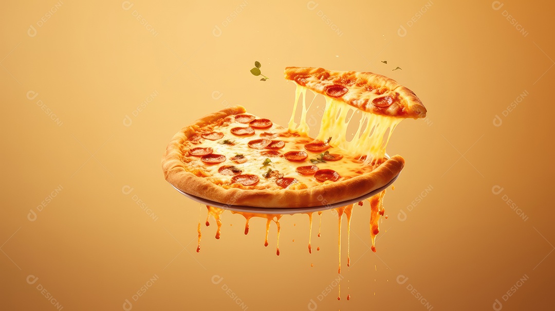 Pizza deliciosa asssada