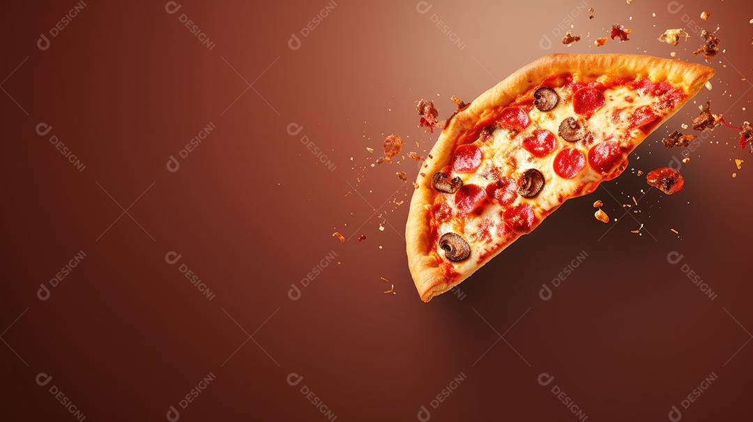 Pizza deliciosa asssada