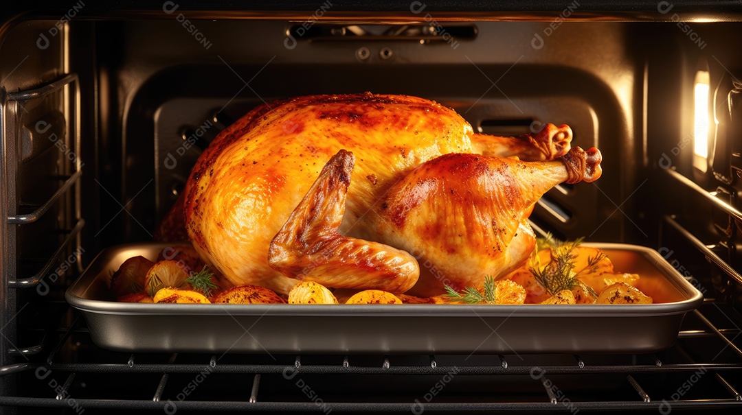 Frango assado delicioso