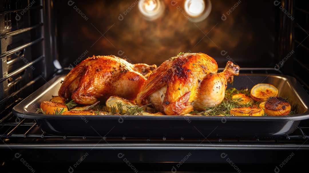 Frango assado delicioso