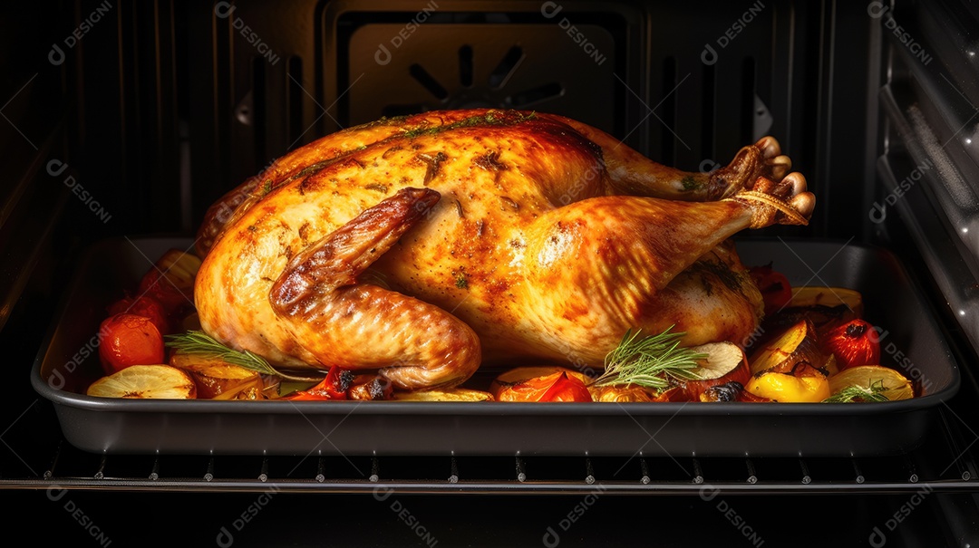 Frango assado delicioso