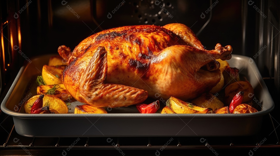 Frango assado delicioso