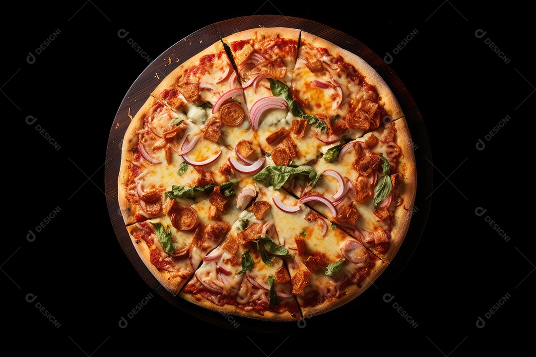 Pizza deliciosa asssada