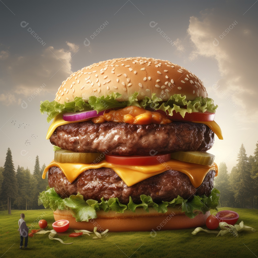 Hambúrguer delicioso