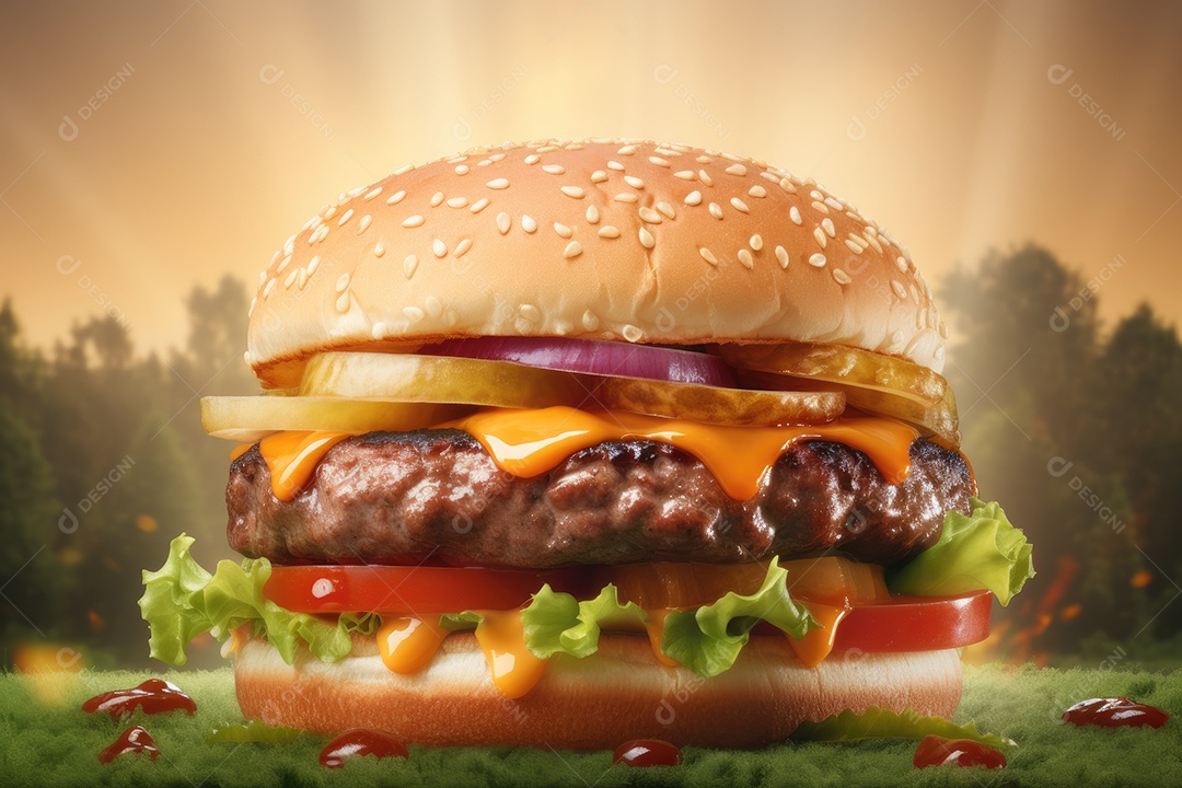 Hambúrguer delicioso