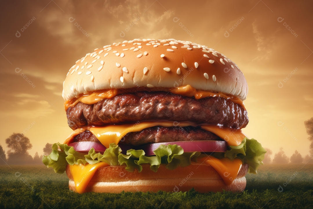 Hambúrguer delicioso