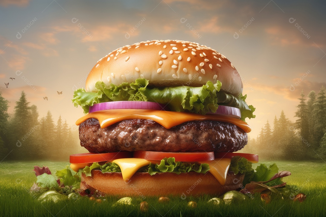 Hambúrguer delicioso