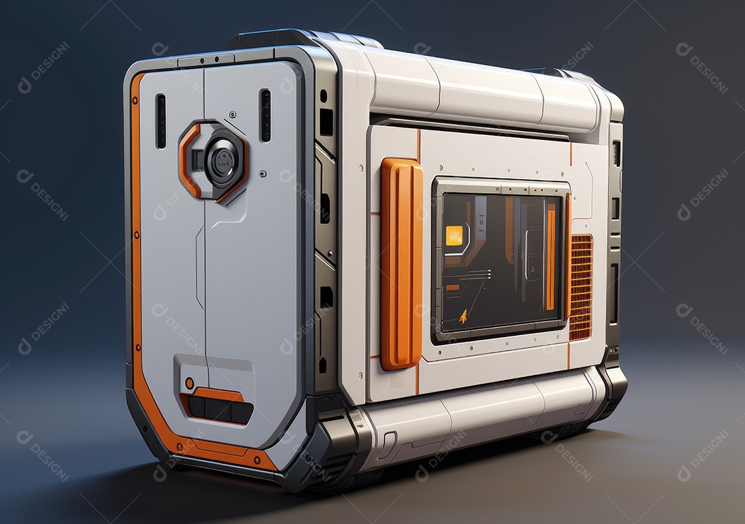 Capa moderna para PC para jogos de estilo espacial, capa para PC de tecnologia futurística