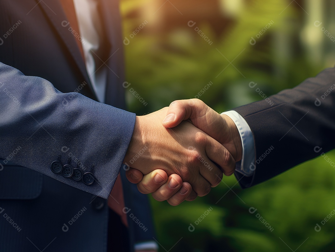 Pessoas de negócios apertando as mãos, terminando a reunião. Aperto de mão de empresários bem sucedidos depois de um bom negócio.