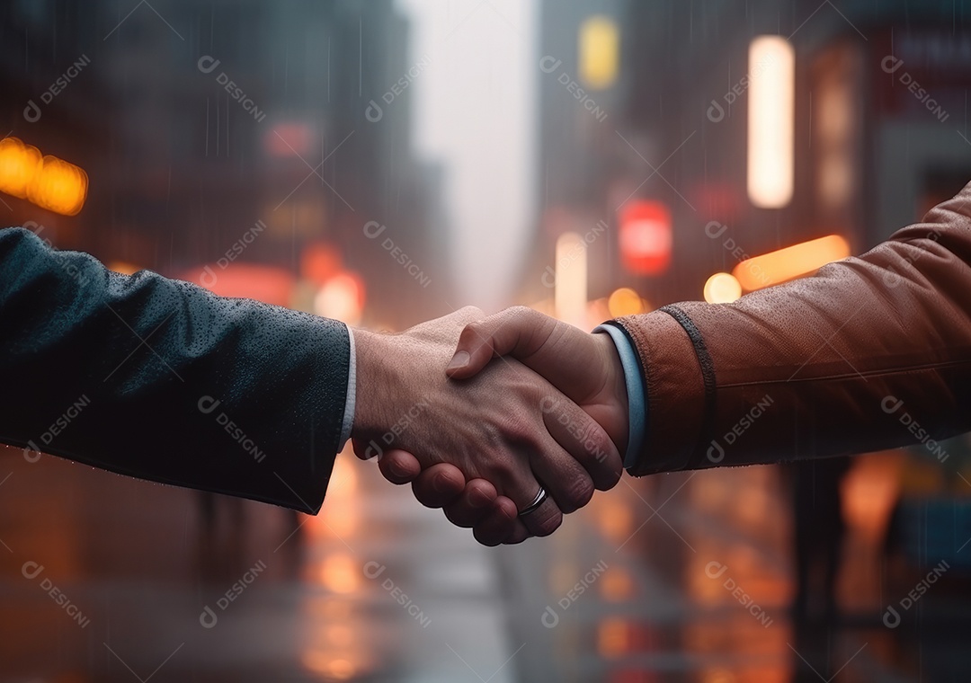 Pessoas de negócios apertando as mãos, terminando a reunião. Aperto de mão de empresários bem sucedidos depois de um bom negócio.