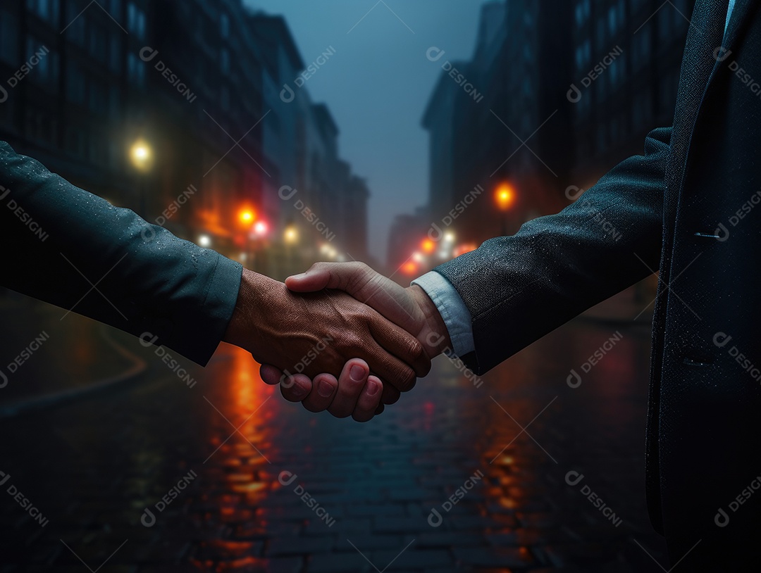 Pessoas de negócios apertando as mãos, terminando a reunião. Aperto de mão de empresários bem sucedidos depois de um bom negócio.