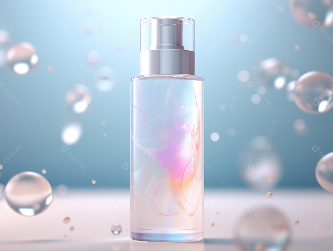 Maquetes de produtos cosméticos em campo fresco. Antecedentes para apresentação de cosméticos.