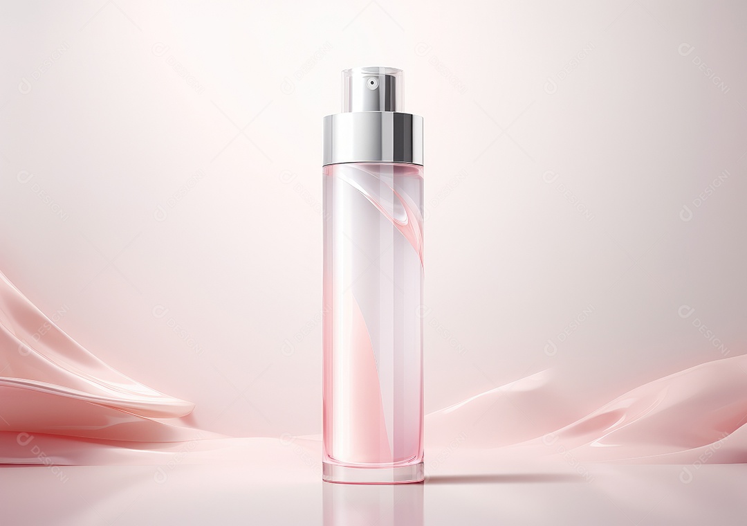 Maquetes de produtos cosméticos em campo fresco. Antecedentes para apresentação de cosméticos.