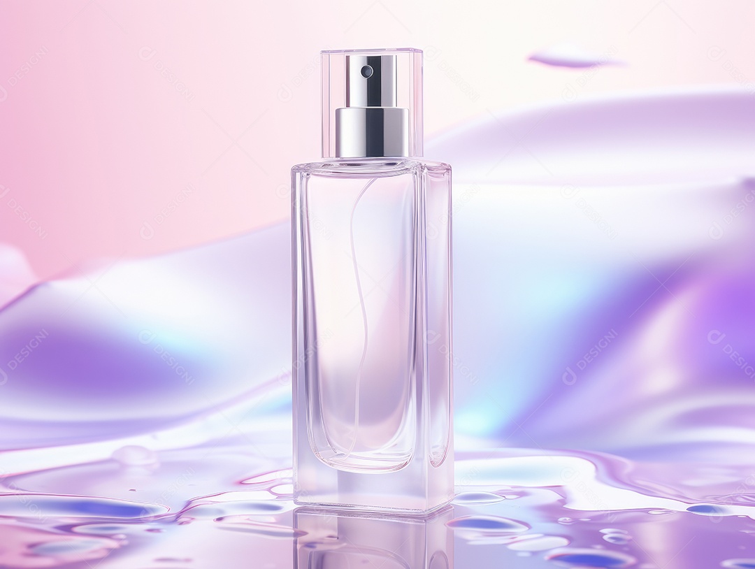 Maquetes de produtos cosméticos em campo fresco. Antecedentes para apresentação de cosméticos.