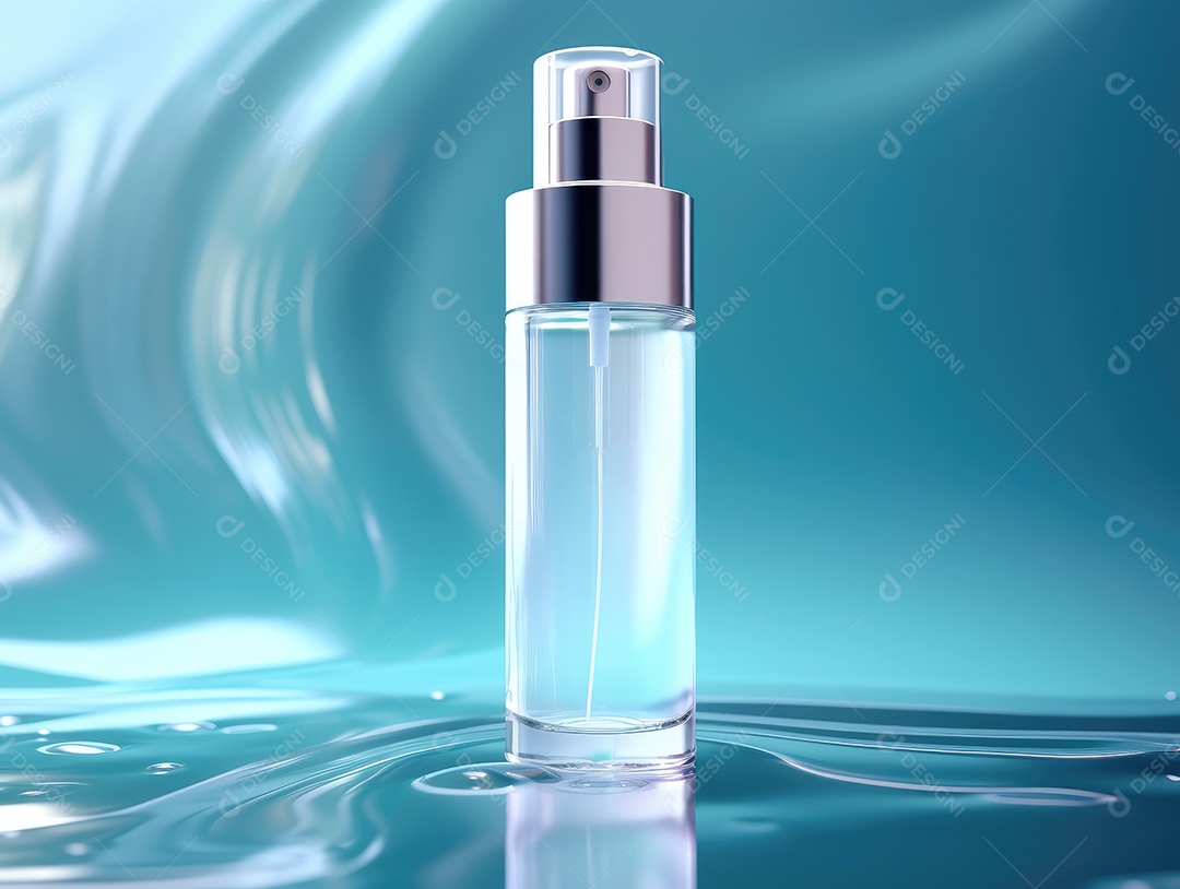 Maquetes de produtos cosméticos em campo fresco. Antecedentes para apresentação de cosméticos.