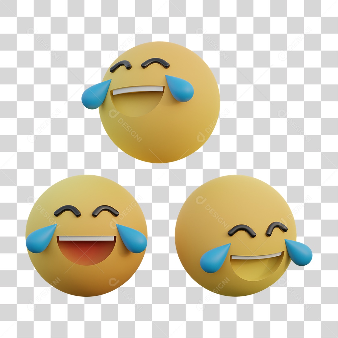 Emojis Sorrindo PNG Transparente