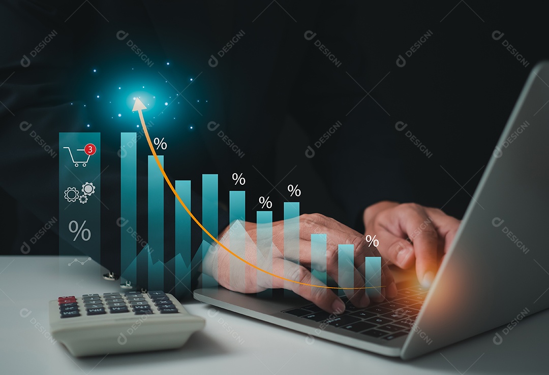 Mercado de ações, crescimento empresarial, progresso ou conceito de sucesso. Ônibus