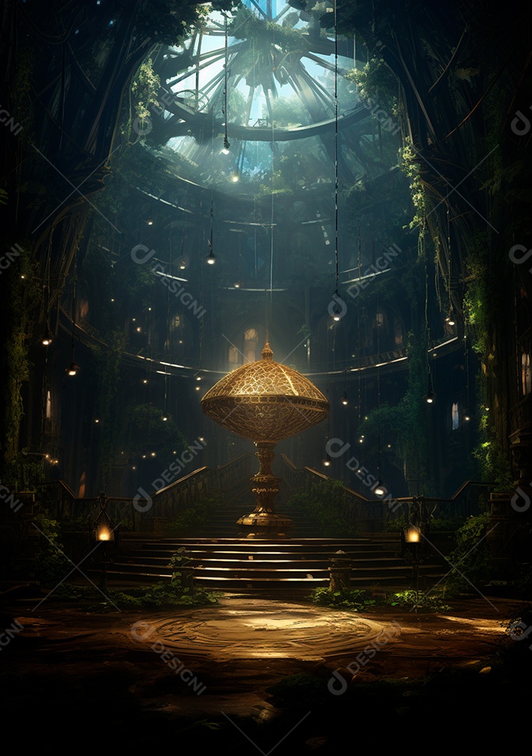 Fundo detalhado de folhagens e plantas, cenas rústicas e interiores