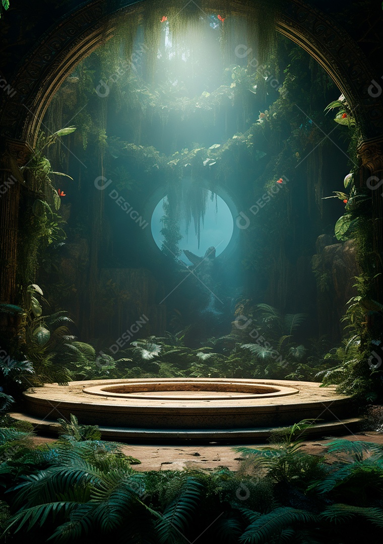 Fundo detalhado de folhagens e plantas, cenas rústicas e interiores