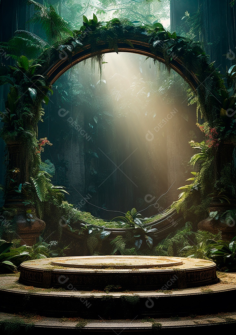 Fundo detalhado de folhagens e plantas, cenas rústicas e interiores