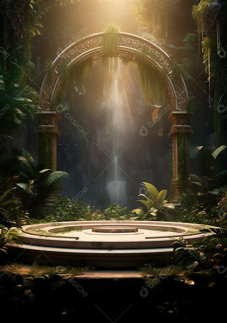 Fundo detalhado de folhagens e plantas, cenas rústicas e interiores