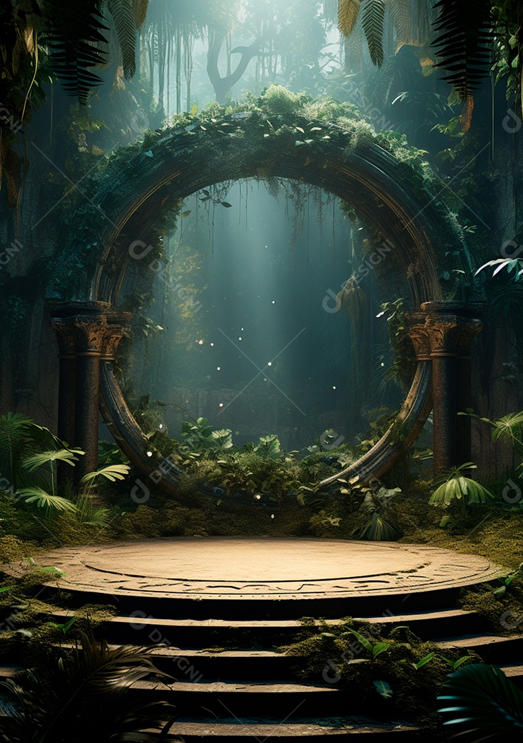 Fundo detalhado de folhagens e plantas, cenas rústicas e interiores