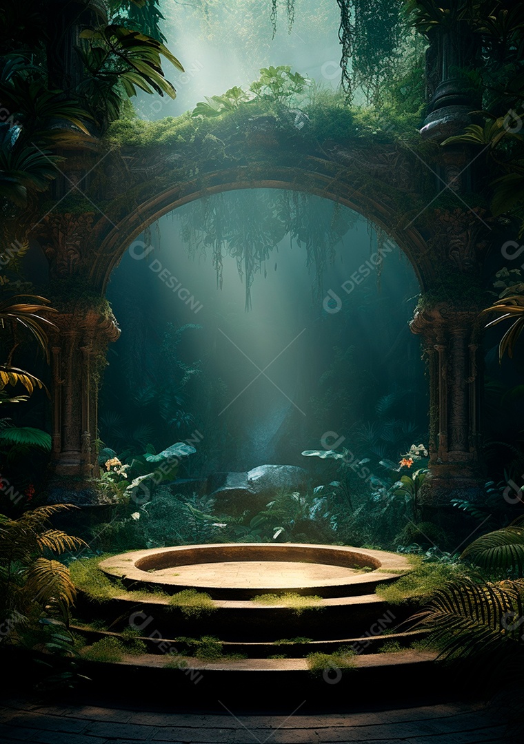 Fundo detalhado de folhagens e plantas, cenas rústicas e interiores