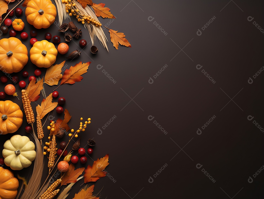 Feliz feriado de ação de graças comemora fundo, para cartão de felicitações