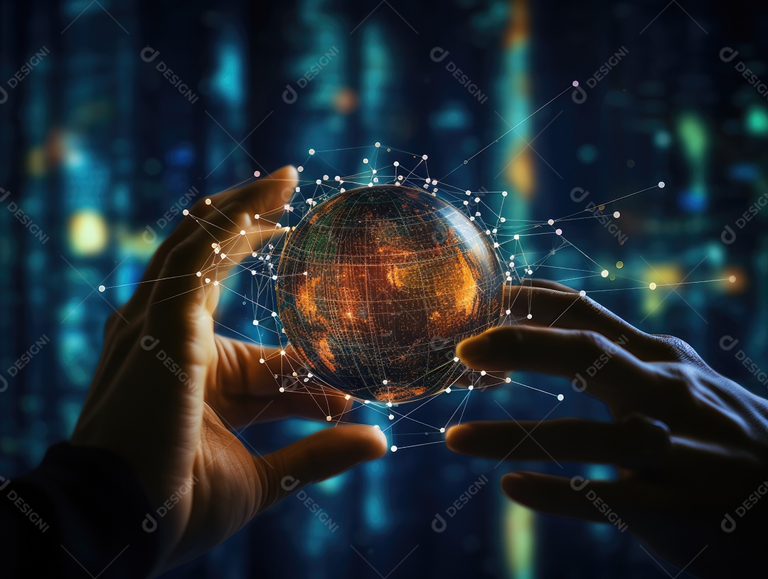 Mão do empresário apontando toque para traçar metas financeiras. barbatana