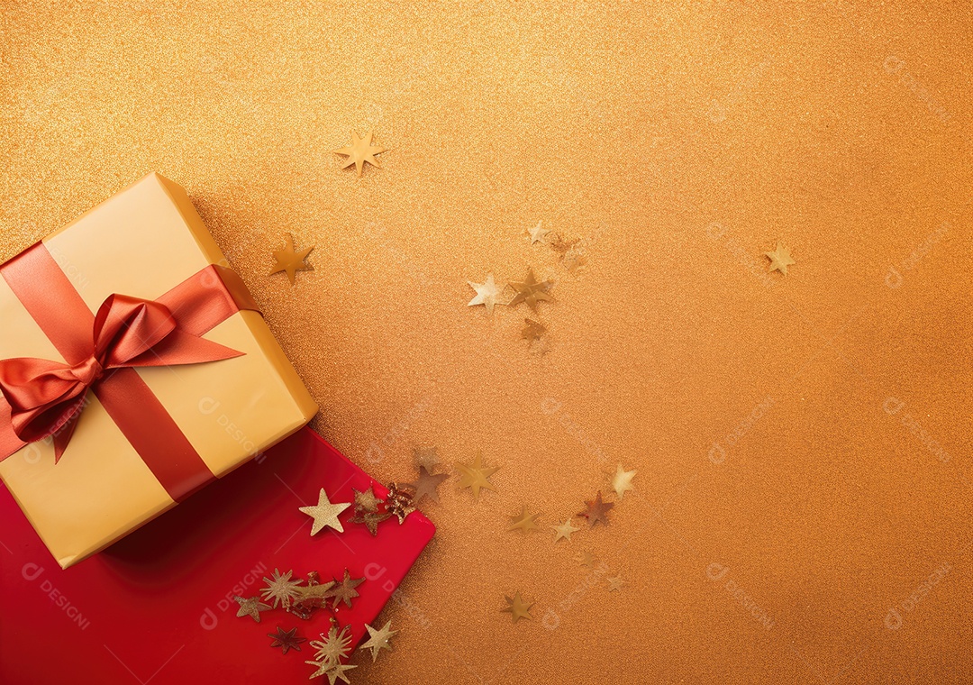 Fronteira de Natal e ano novo com ramos de abeto e decoração