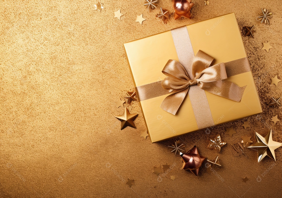 Fronteira de Natal e ano novo com ramos de abeto e decoração