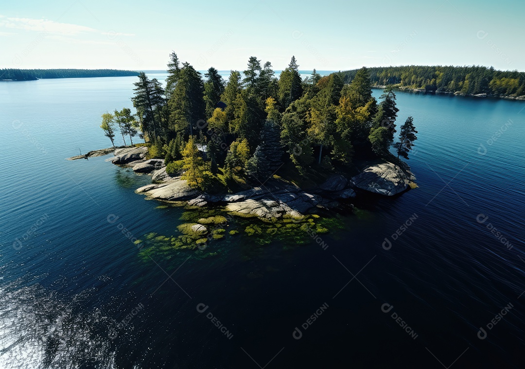 Vista aérea do litoral rochoso. Ondas batendo nas rochas. Vista aérea do mar, mar cinematográfico e vista para a montanha.