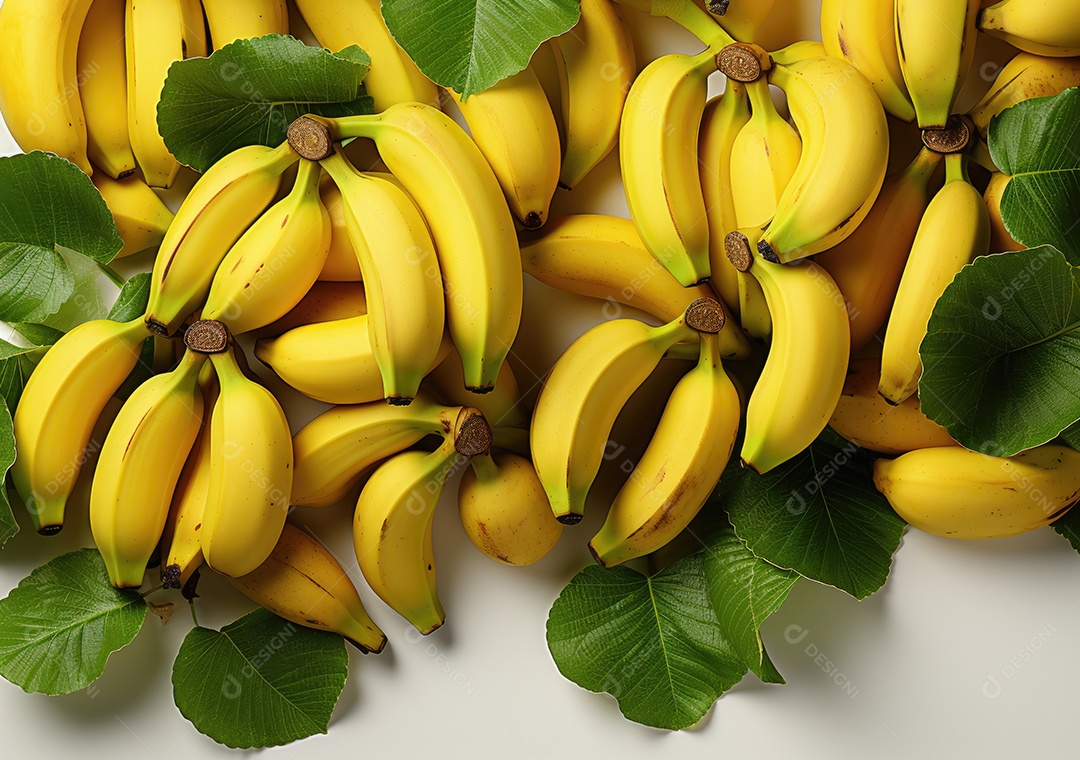 Bananas sobre uma mesa