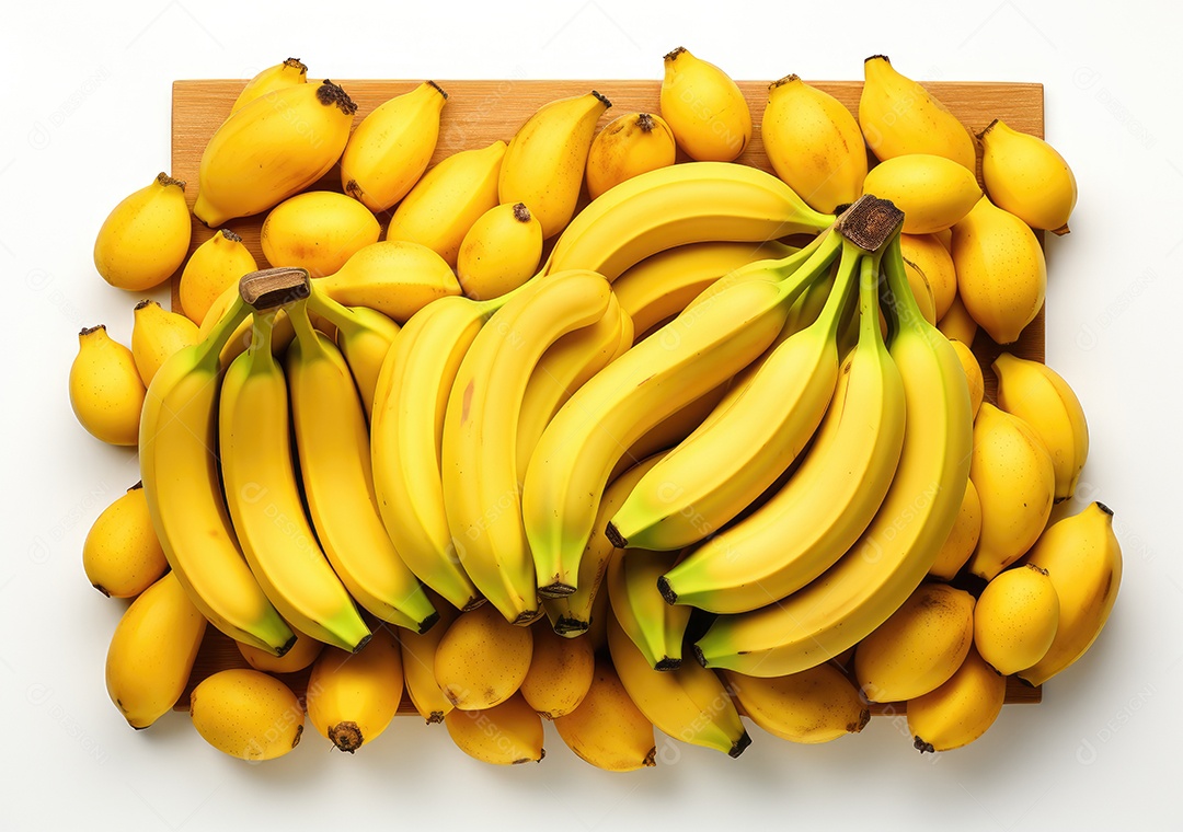 Bananas sobre uma mesa